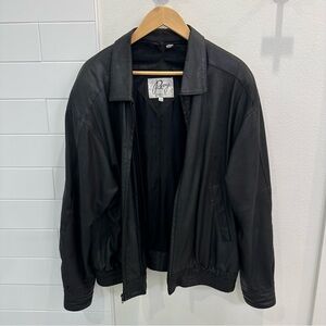 Oversized Leather Jacket Remy Made in USA Classic Bomber Unisex Genuine Leather